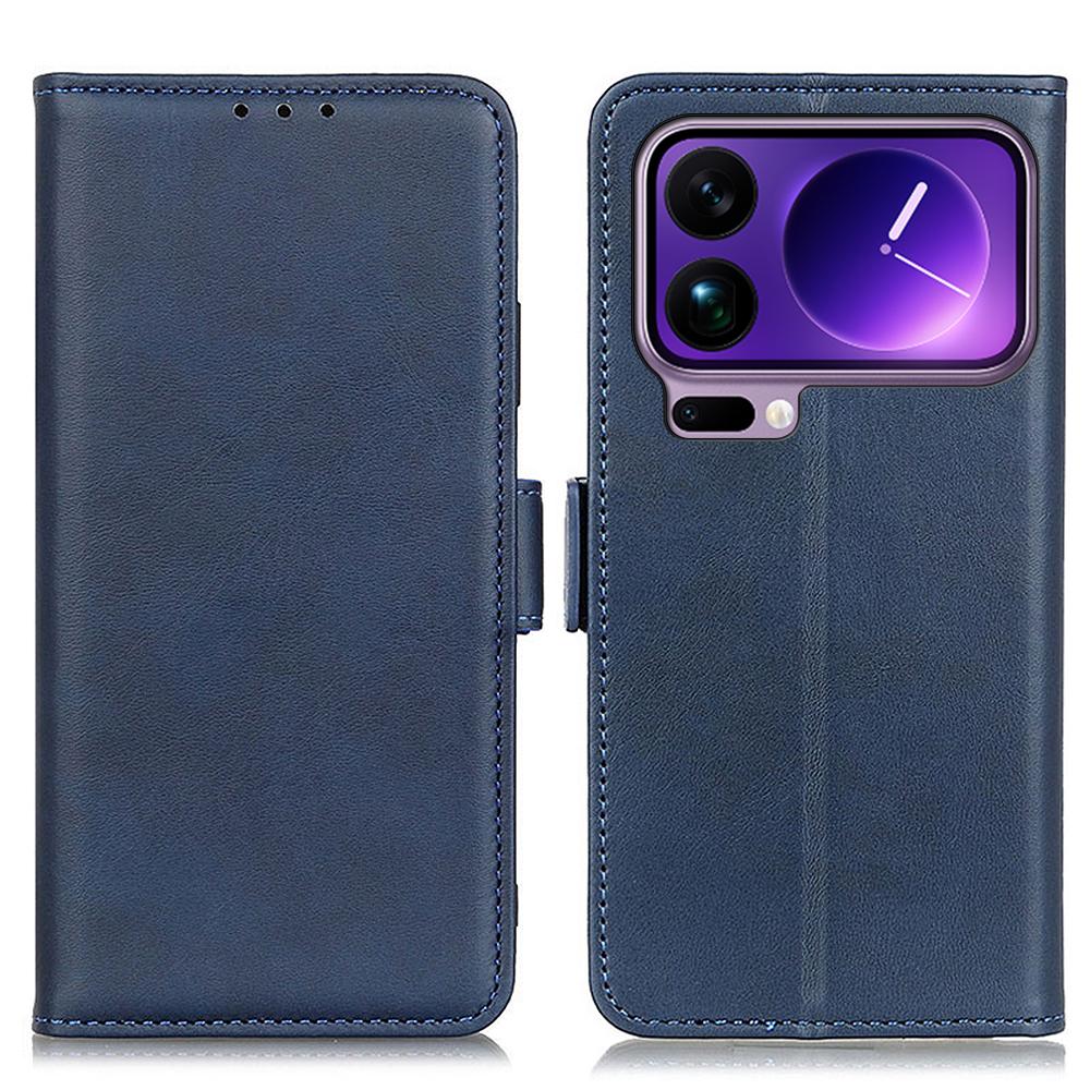 For Xiaomi 17 Pro Max Case Stand Cowhide Texture PU Leather Phone Cover