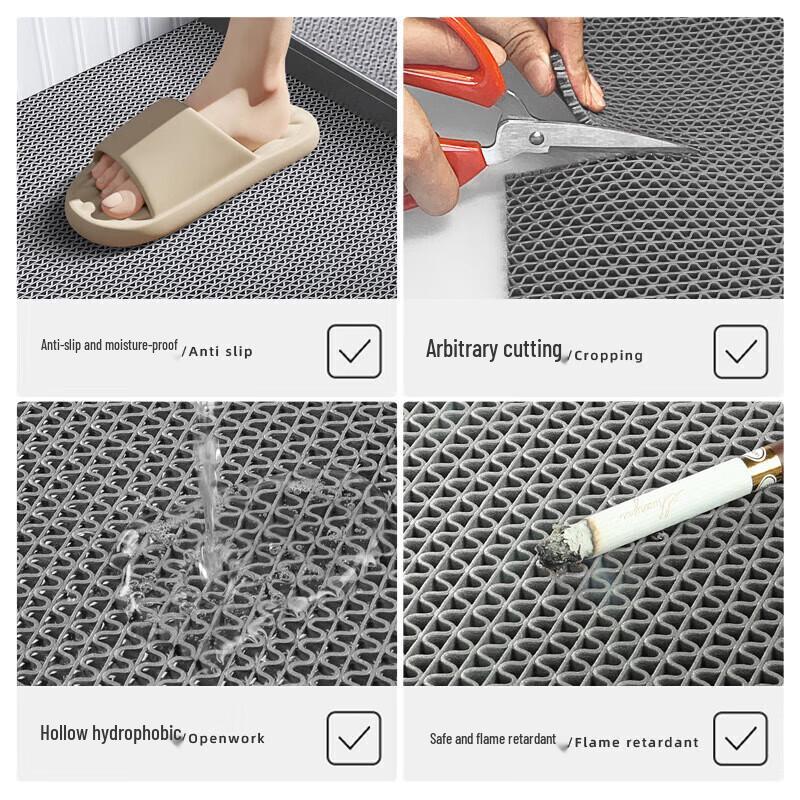 Anti-slip S-shaped PVC Hollow Floor Mat