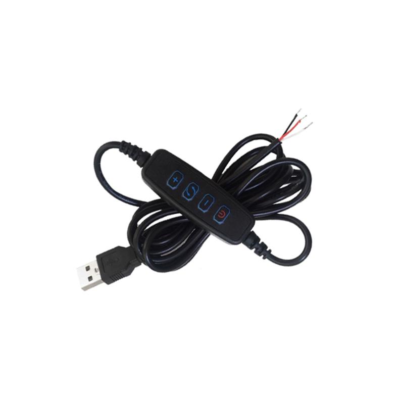 

DC5VLED Dimmer USB Port Power Supply Line Dimming Color matching 2m Extension Cable With ON OFF Switch Adapter ForLED Light Bulb