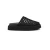 Niche Temperament Woven Baotou Women's Drag 2025 European Station Platform Heightened Slippers Retro Hollow Cool Drag