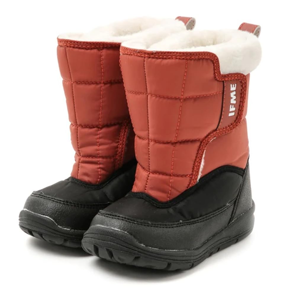 

IFME Модные нейлоновые оранжевые ботинки, Ботинки с двойной застежкой, оранжевый