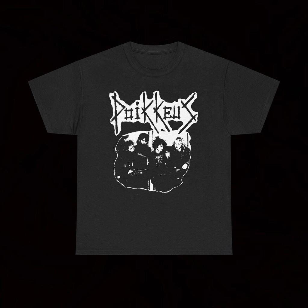 Poikkeus S/T T-Shirt Crust Punk Vintage Hardcore Laukaus Blood Spit Nights Hermit Prose System Fucker Svart Framtid C.F.D.L. Paintbox Effigy