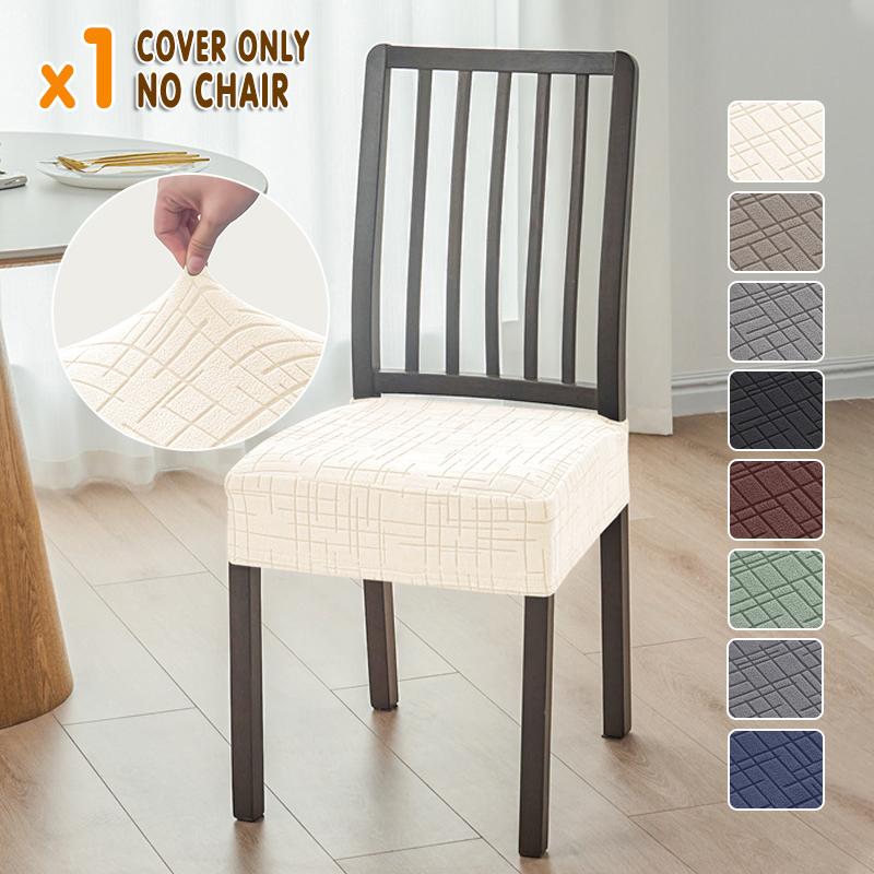 1/4pcs Nordic Dining Chair Seat Covers Anti-dirty Stretch Chair Cushion Covers Non-Slip Seat Slipcover for Hotel Restraurant