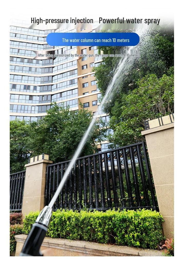 High-Pressure Telescopic Car Wash Water Gun & Hose Set