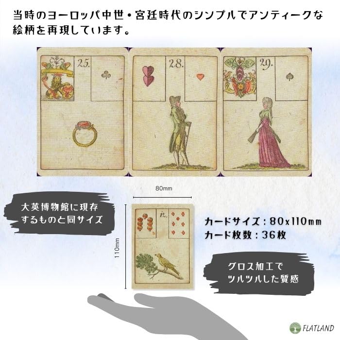 Primal Lenormand Lenormand Card Reading Guide with Japanese Instructions FLATLAND Authentic Product -