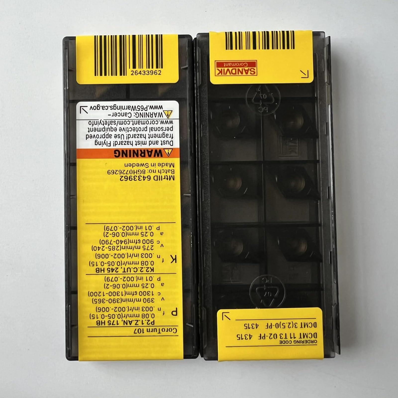 

Original Sandvik / DCMT11T302-PF 4315 /CNC lathe carbide blade tool 10 Pcs