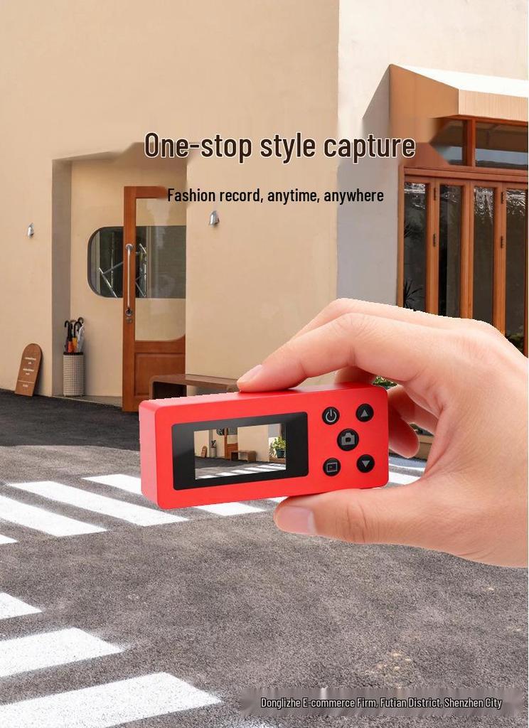 Mini Retro CCD Thumb Camera: HD Photo & Video, Portable, Pendant-Style, Perfect for Vlogging