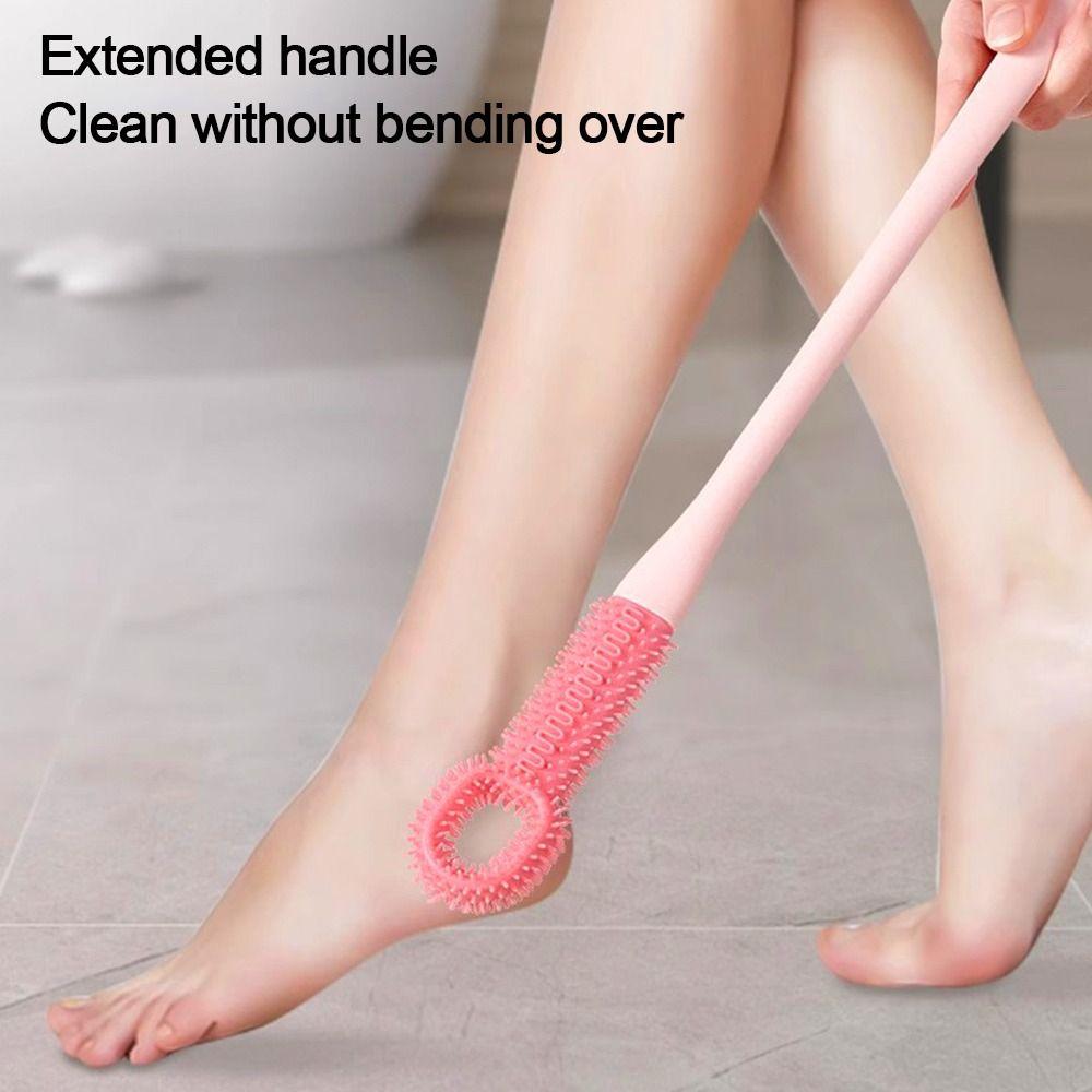 Fußschleif Zehenzwischenraum Reinigungsbürste Weiches Silikon Hornhaut Peeling Bürste Fußpflege Werkzeug