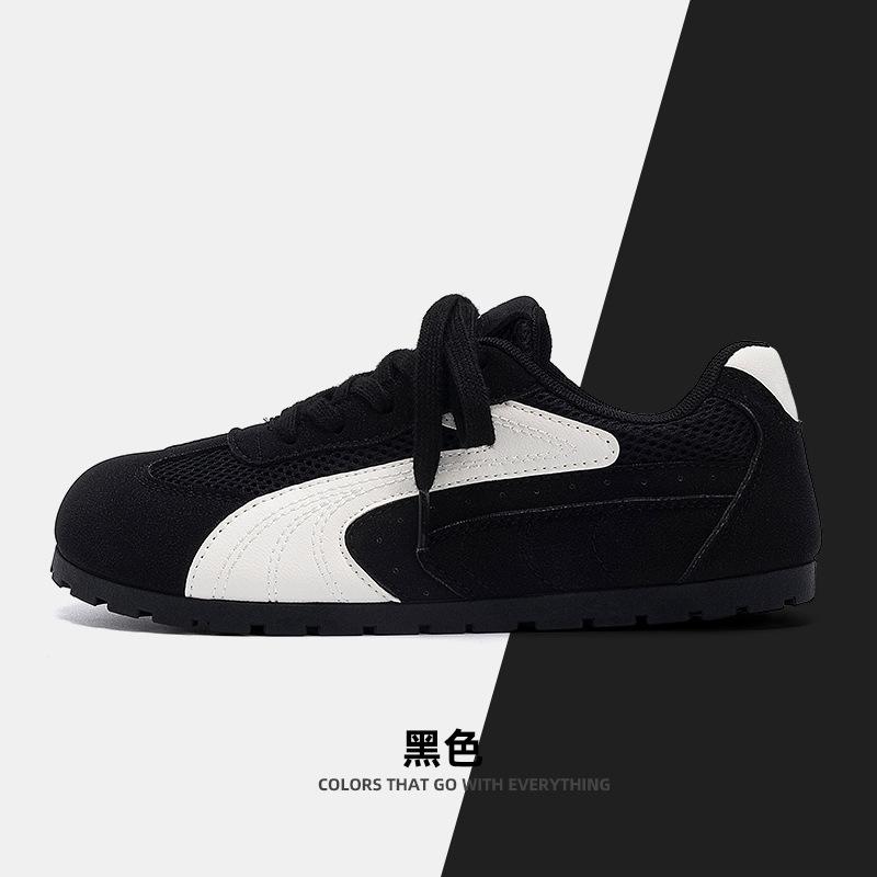 Autumn black German training shoes women's shoes 2025 new popular retro red board shoes women's casual sports Forrest Gump shoes