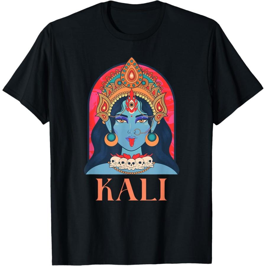 Kali Goddess Indian Deity, India Hindu Yoga T-Shirt