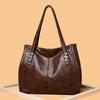 2026 Retro Damen Große Kapazität Weiches Leder Tote - Lässige Einzel-Schulter-Achseltasche