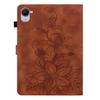 For Xiaomi Redmi K Pad Case Lily Flower Imprint Card Slots Leather Tablet Cover