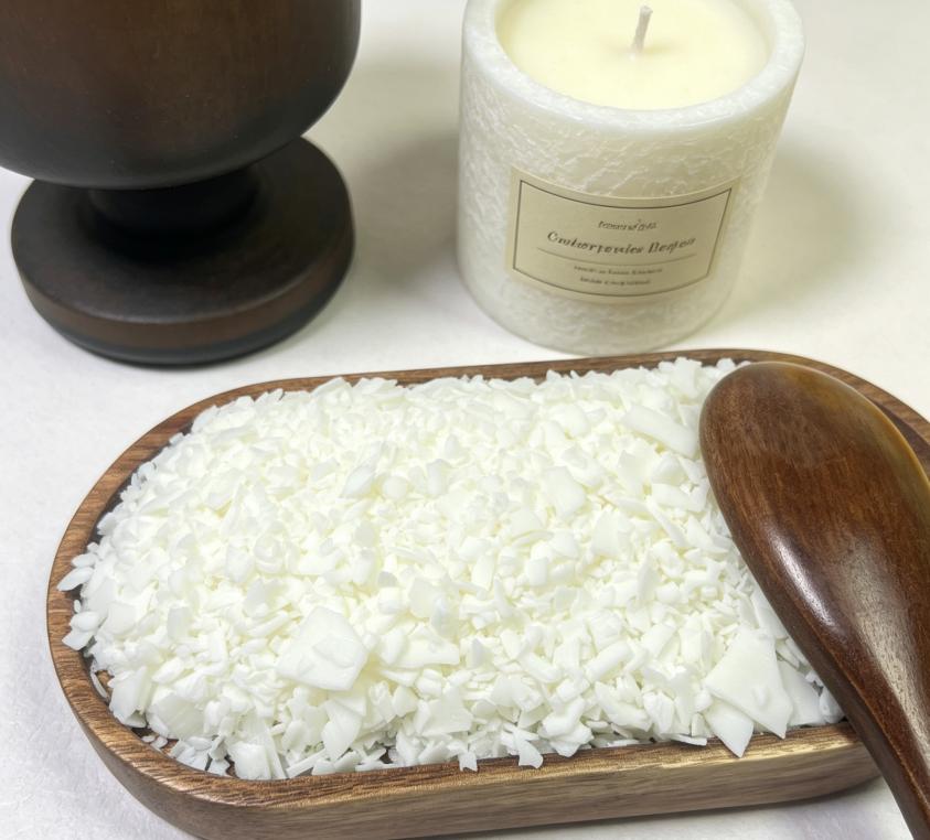Bulk Natural Soy Wax Flakes Organic Soy Wax 100% Pure Natural Materials Smokeless Soy Wax Flakes for Candle Making Customized size&NO Scents белый