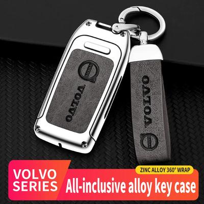 Pro XC40 XC60 XC70 XC90 V40 V60 V70 V90 S40 S60 S80 S90 C70 Auto TPU Zinková slitina Pouzdro na klíče Taška Klíčenka Kovové pouzdro na klíče