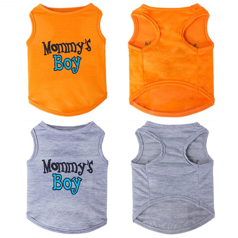 Letter Print Puppy Dog Sleeveless Vest Summer Pet Clothes For Small Dogs Pomeranian Bichon T-shirt Outfits Ropa Para Perros
