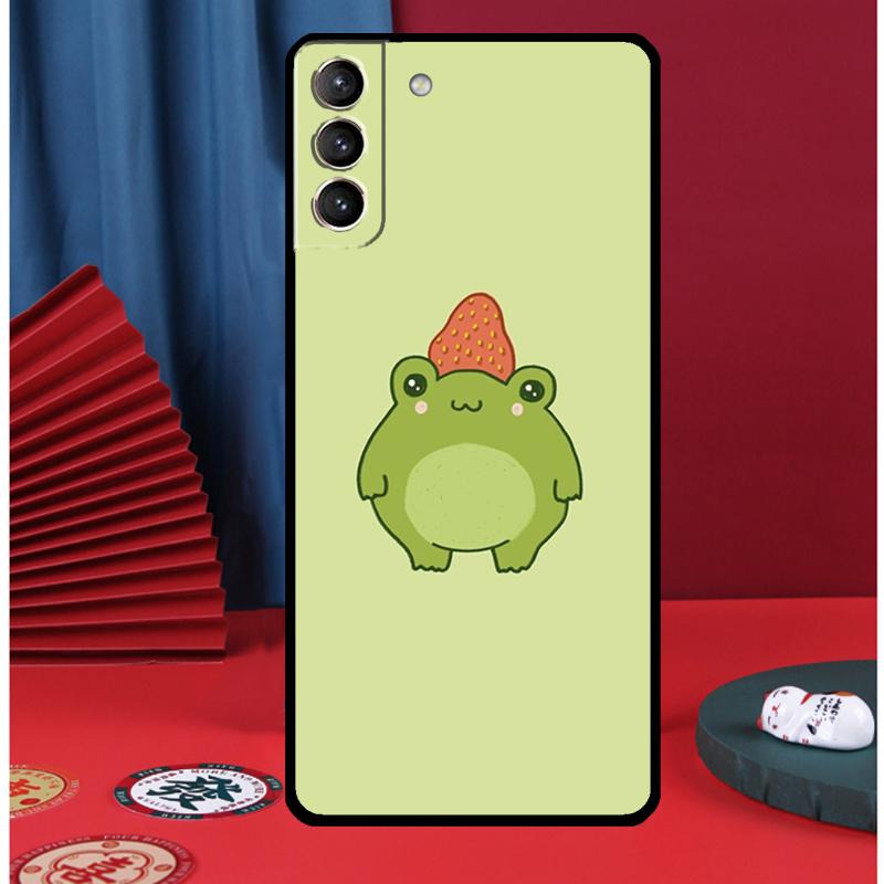 Kawaii Frosch Handyhülle Für Samsung Galaxy S24 Ultra S9 S10 S20 FE S21 S22 S23 Plus S25 Ultra Rückseite