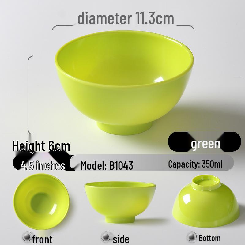 

Круглая меламиновая миска А5 - Универсальная для риса, супа, приправ и хот-пота. Идеально для ресторанов и коммерческого использования.