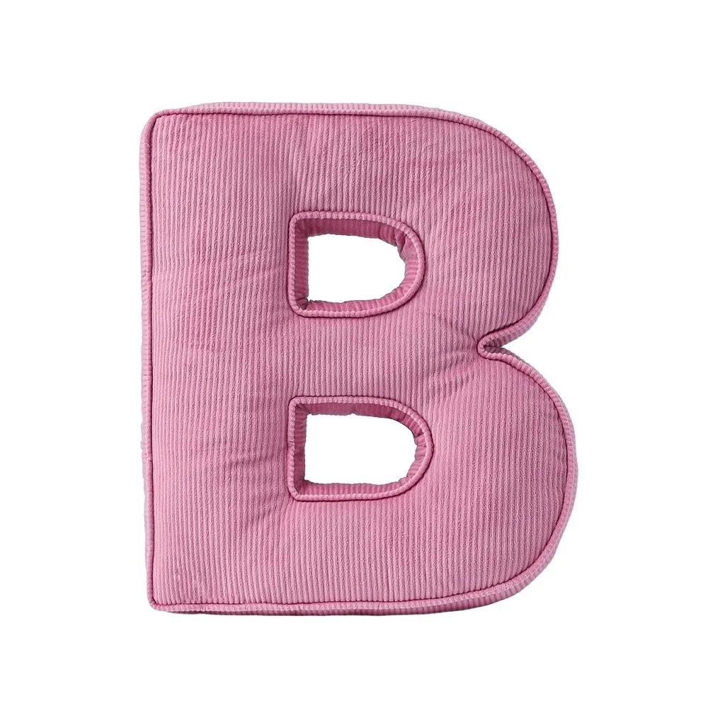 Alphabet 26 Lamb Fleece Letter Plush Toy Pillow Soft Nap Soothing Cushion For Toddlers Babies Nursery Photo Prop Birthday Gift