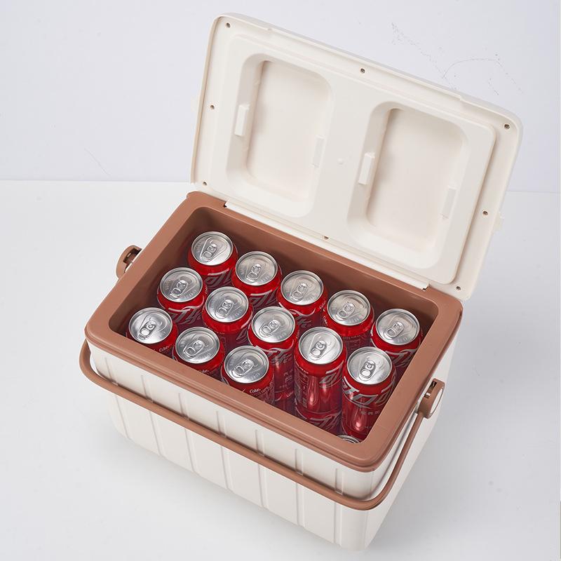 Portable 18L Insulated Cooler Box for Camping & Fishing - Ice Storage Bucket for Picnics & Gifts
