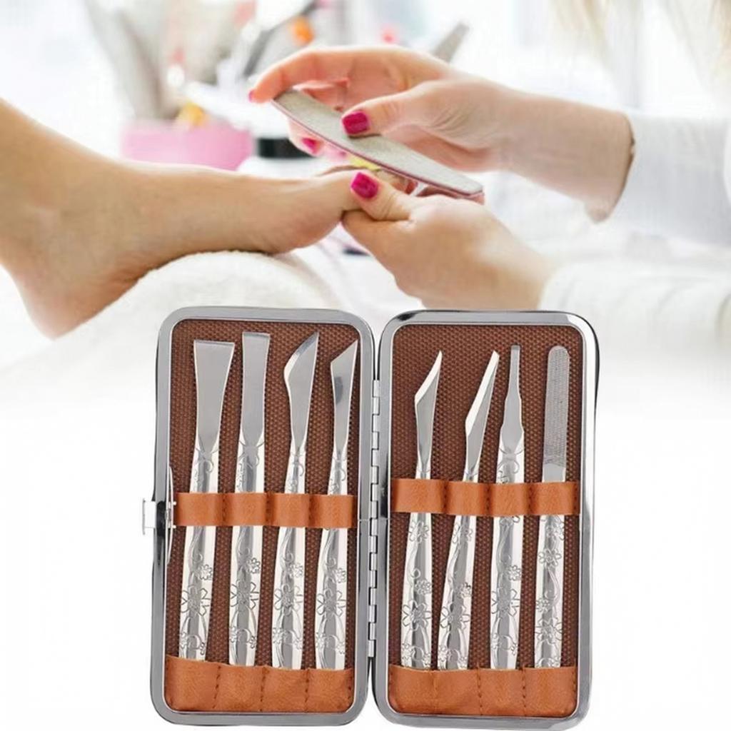 8 Piece Foot Shaver Remover Kit, Stainless Pedicure Tools Set for Dead Skin Removal