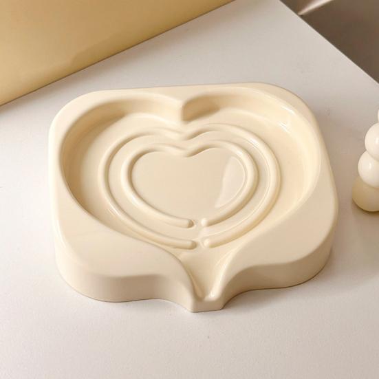 Soap Box Holder with Quick Drain Design Anti-Slip Base Functional Soap Holder Plastic Soap Dish Bathroom Decor