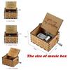Vintage Wooden Music Box Gift For Kids Charming You Are My Sunshine Engraved Toy