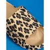 Ladies' Fashionable EVA Slippers with Leopard Print, Ladies' Thick Soled Cloud Slippers for Vacation, Beach, Dormitory, Plus Size Women's Shoes
