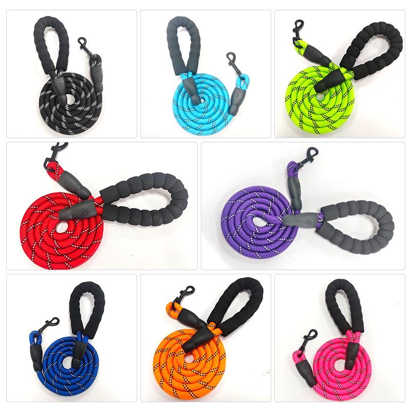 Langlebige reflektierende Nylon-Hundeleine - Explosionsgeschützt, Verschleißfest, Nachtsicher