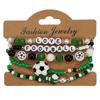 2026 USA Mexico Canada World Cup Soccer Bracelet Fans Unisex Football Shoe Element Beaded Wristband Souvenir Jewelry