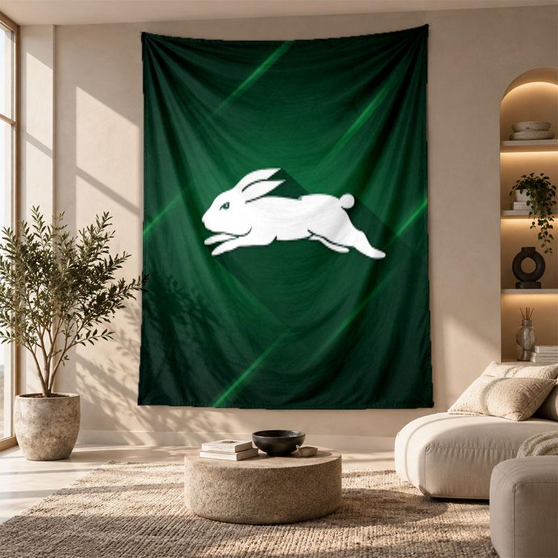 Decorative Tapestry,South Sydney Rabbitohs Printed Wall Art, Lightweight Wall Hanging For Bedroom Background