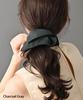 VINGTAINE Square Gorgeous Hair Simple Hair Elegant and Casual for Scrunchie, Shape, Tie, Accessory, Adults, HS-208-BK