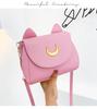 Summer Sailor Moon Ladies Handbag Black Luna Cat Shape Chain Shoulder Bag PU Leather Women Messenger Crossbody Small Bag Purses