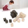24 Pieces Dice Counters Acrylic Marble Creature Stats Clear Number Compatible Card Gaming Dice Counters