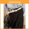 Stylish Pu Leather Waist Belt With Alloy Buckle For Casual And Office Wear