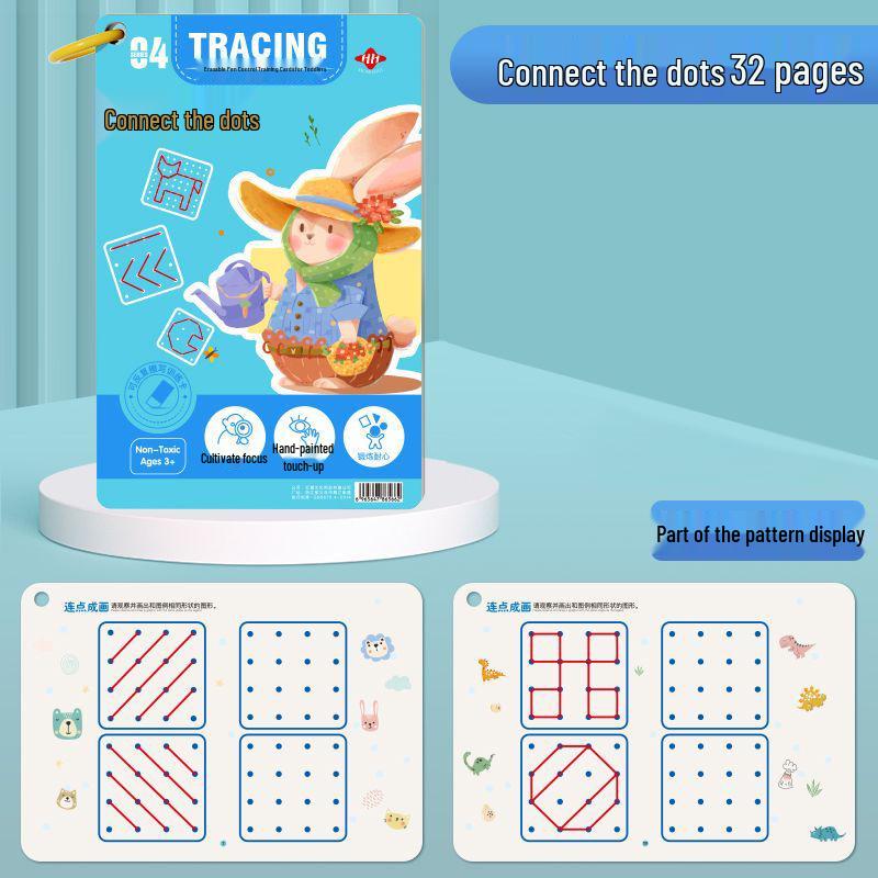 Early Childhood Control Pen Training Coloring Copybook for 2-3 Year Olds: Kindergarten Beginner Practice & Concentration