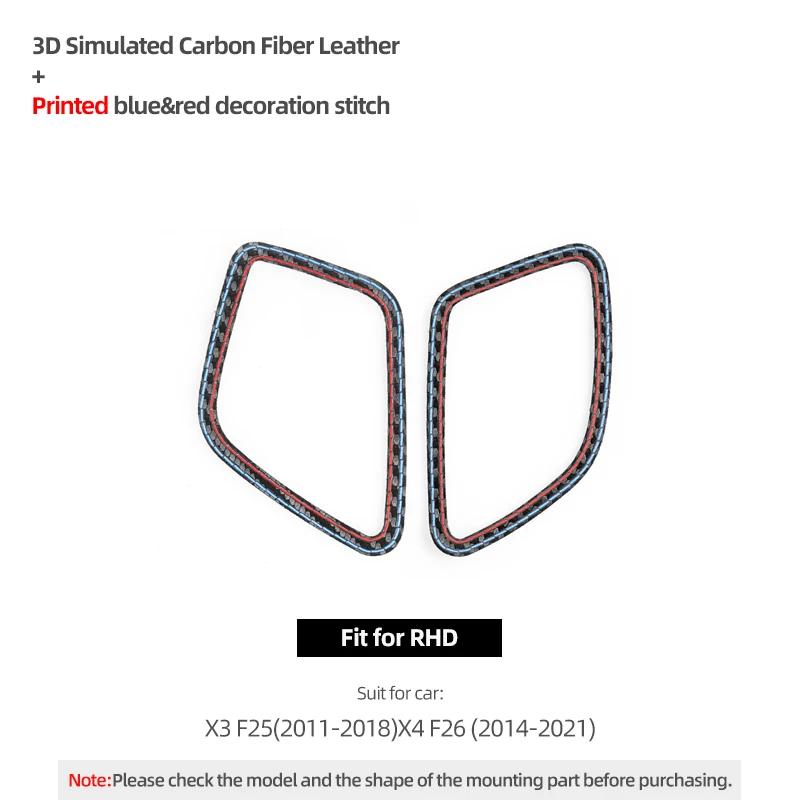 Betterhumz für BMW X3 F25 X4 F26 Auto Innenraum Armaturenbrett Instrumentenlüftungsauslass Verkleidung Aufkleber Aus Alcantara Zubehör