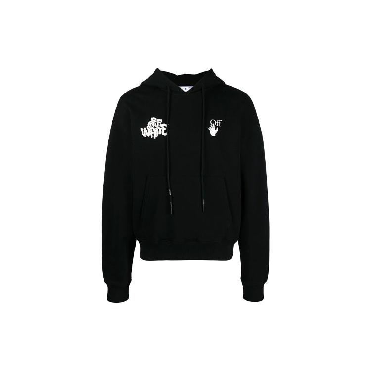 OFF WHITE Red Tongue Hoodie OMBB037S21FLE0061001