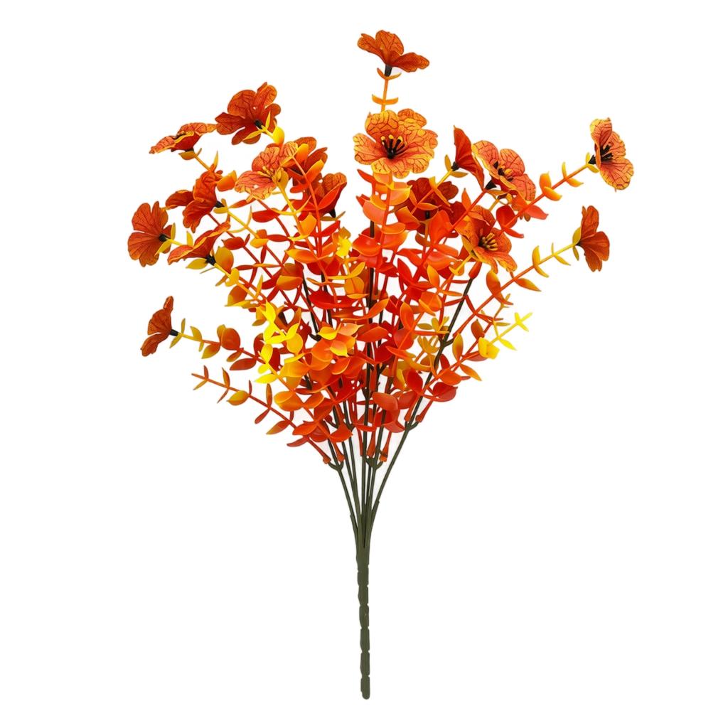 Artificial Eucalyptus Branch Arrangement with Multiple Stems Realistic Desktop Decorative Plant for Home Office Living Room Display
