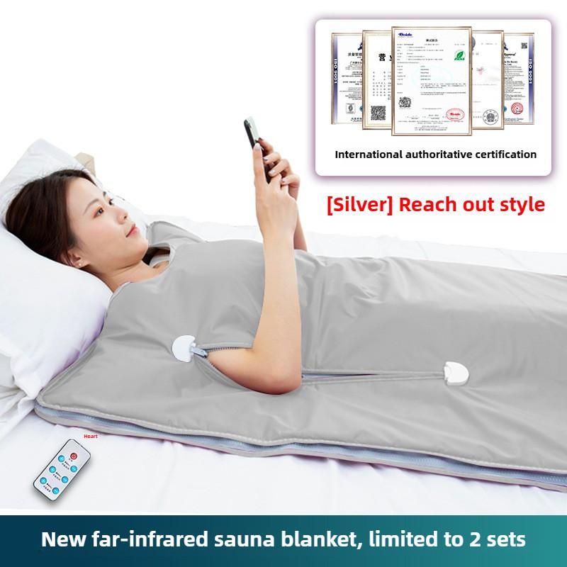 Far Infrared Seabuckthorn Detoxification Sauna Blanket Home Beauty Salon Sweat Steaming Instrument Boost Metabolism Sauna Device