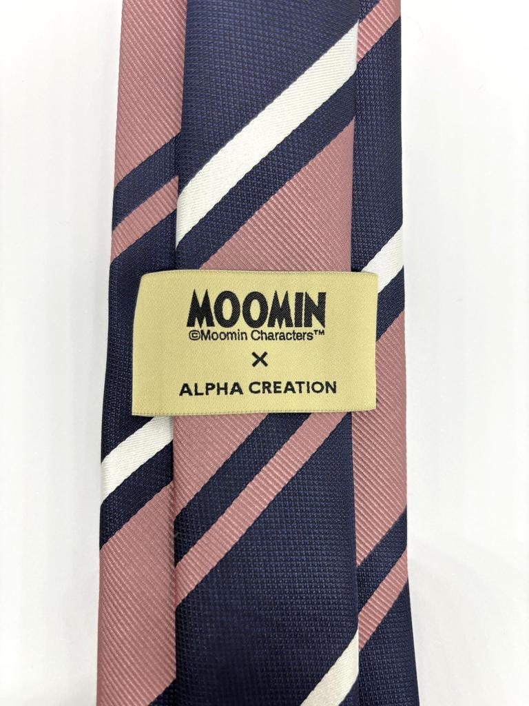 [Alpha Creation] Moomin Tie, Moomintroll, Navy, 145cm (length) x 8cm (width)
