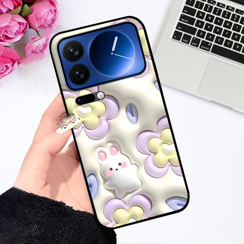 Silikonhülle für Xiaomi 17Pro/17 Pro Max Stoßfeste Handy-Rückseite Niedliche Bemalte Fundas für Xiaomi17 Pro Max Weiche TPU-Schale