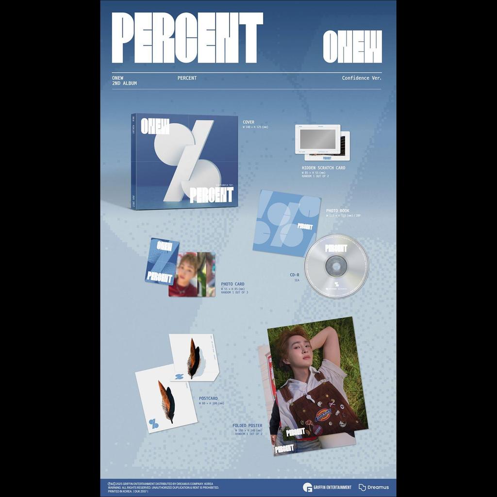 ONEW (SHINee) - PERCENT Digipack Ver. 2nd Album