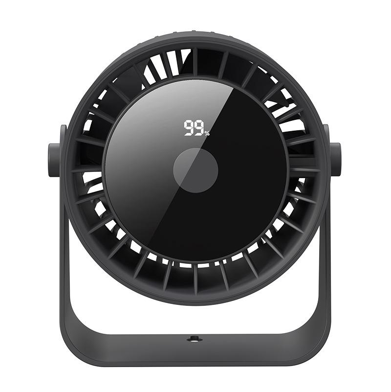 

2025 Настольный циркулятор воздуха с цифровым USB-дисплеем: 5-скоростной настенный осциллирующий кемпинговый вентилятор высокой мощности 140*122*153MM