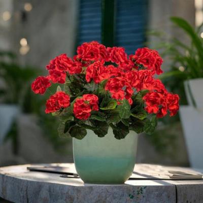 Mazzo di begonie artificiali, riutilizzabili, decorazioni per feste di matrimonio, fiori finti, fiori di begonia finti per la decorazione di interni, giardini e verande.