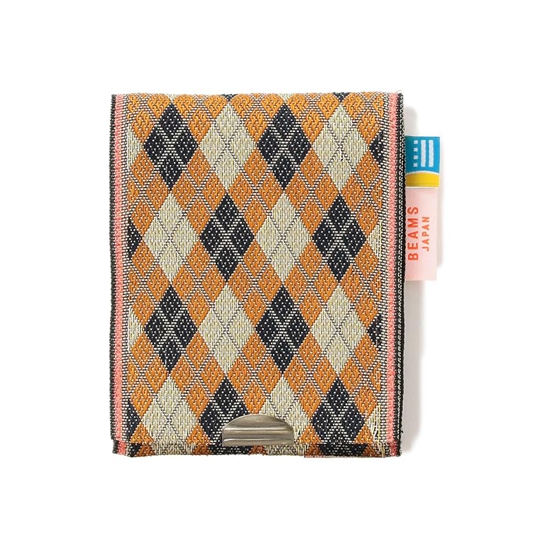 

[Beams Japan] Accessories Takada Textile × BEAMS JAPAN Special order Tatami beri card & coin wallet pattern Part two argyle FREE
