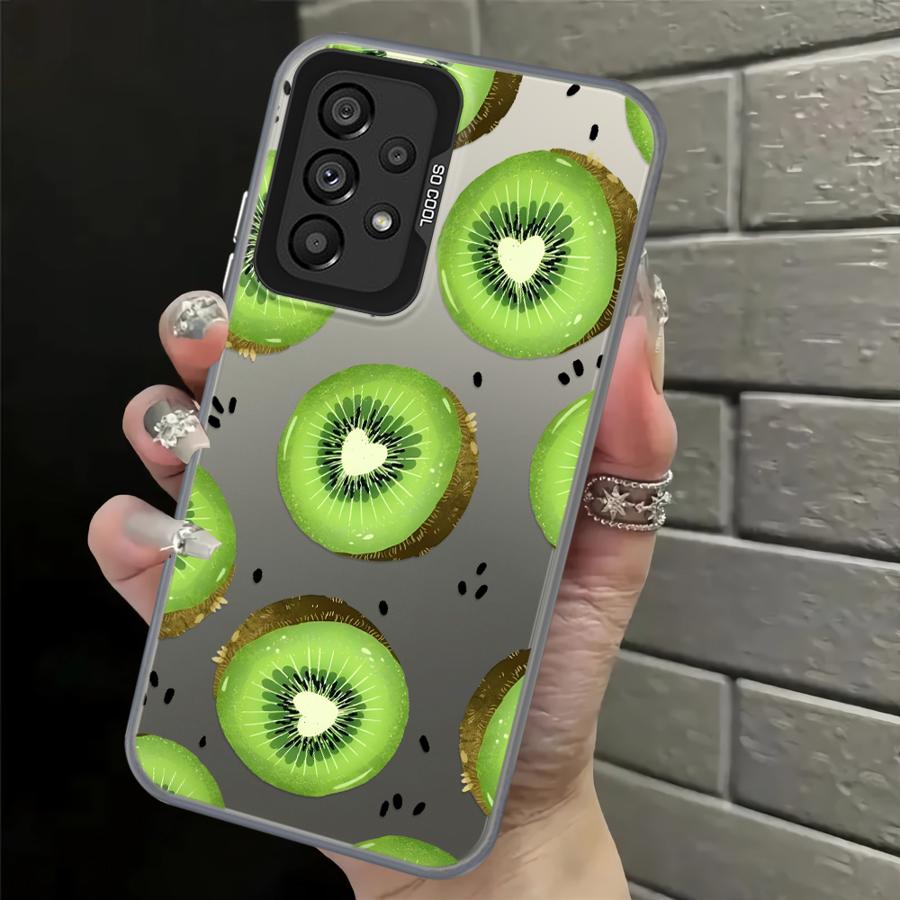 Case for Samsung Galaxy A06 A07 A03 A72 A50 A04 A05 A51 A52 A56 A54 A71 A10 A20 Back Phone Cover Fruit Flowers