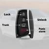 Ersatz-Fernbedienungsschlüsselanhänger Kompatibel mit Hyundai Santa Fe 2013 2014 2015 2016 2017 2018 315MHz 4 Tasten schlüsselloser Einstieg Fernbedienung Auto Smart Key(FCC-ID:
