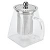 Transparent Glass Teapot with Removable 304 Stainless Steel Filter Tea Kettle for Home Office
