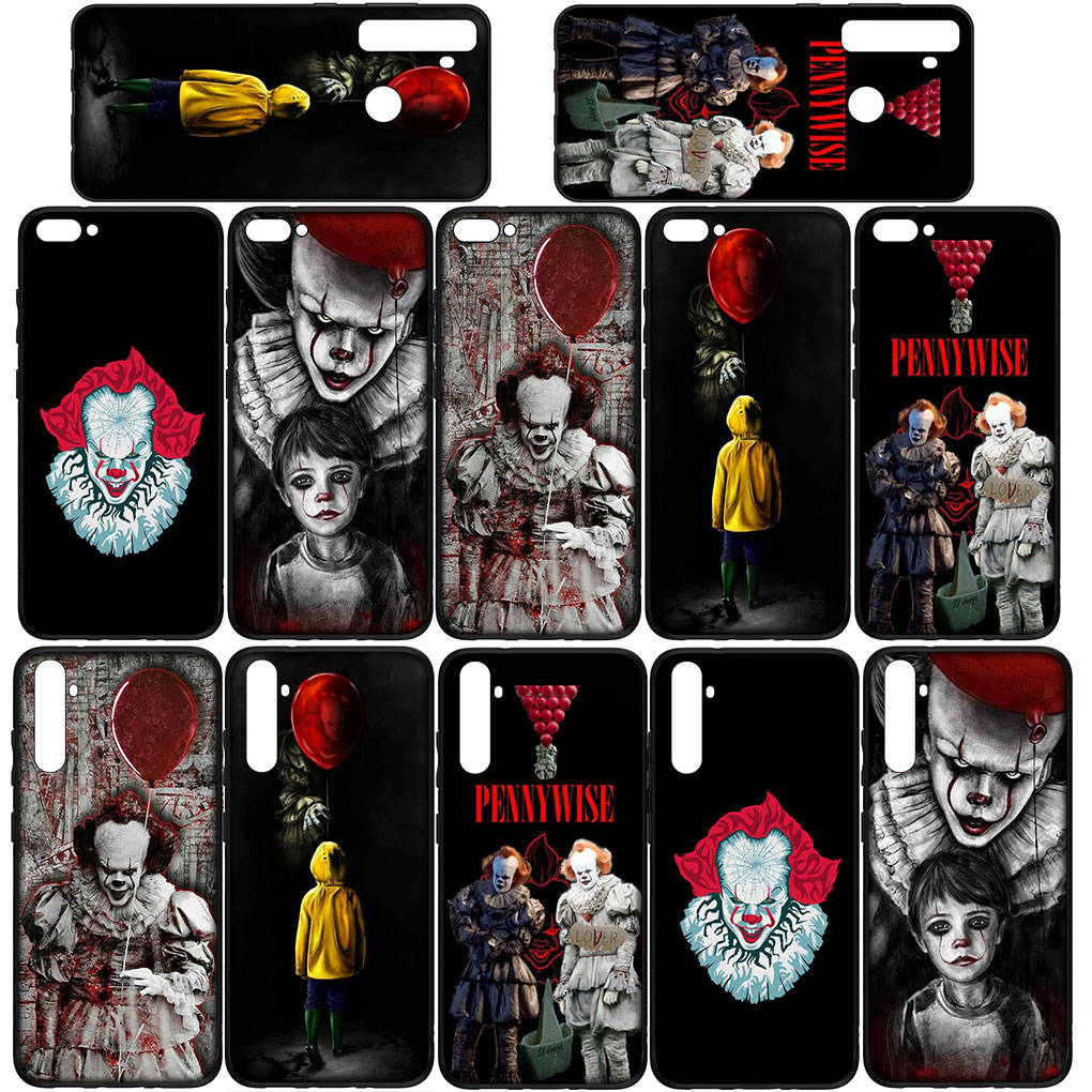 Kryt na iPhone 16 15 14 Xiaomi Redmi Note 13 12 11 Pro Max X 10 8 9 XR Samsung Galaxy S24 S23 A05 OPPO Pouzdro na telefon Huawei Pennywise Stephen King's IT