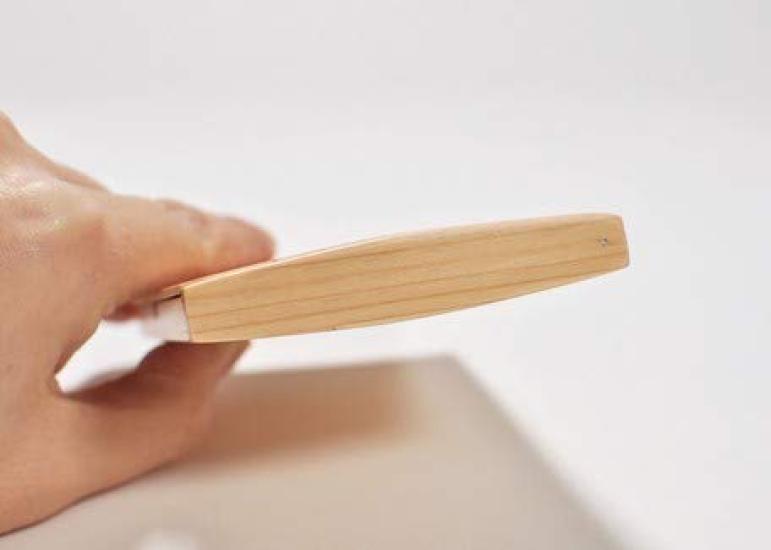 Yamako Business Card made of cypress wood by Temahima traditional Japanese design with a simple Perfect for business office and Ideal as a gift or